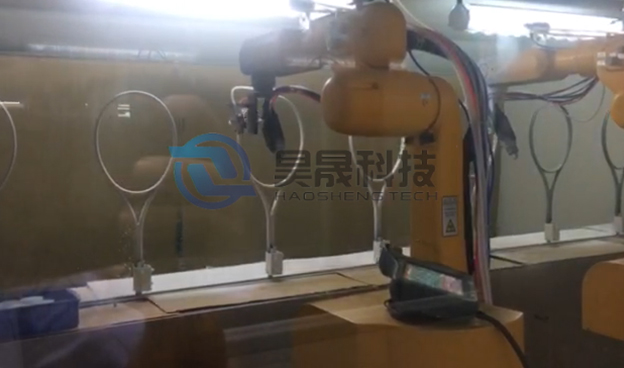 噴涂機(jī)器人 - 球拍噴涂